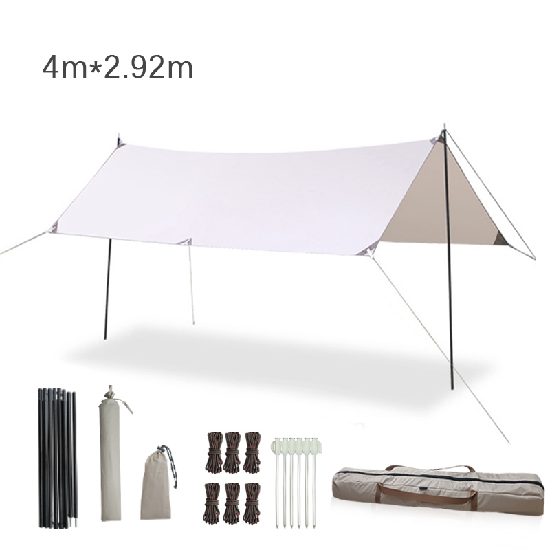 Hammock Rain Tarp - 400*292cm Hammock Rain Fly Camping Tarp