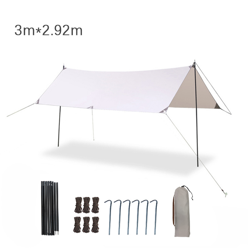Hammock Rain Tarp - 300*292cm Ultralight Hammock Tarp Rain Fly