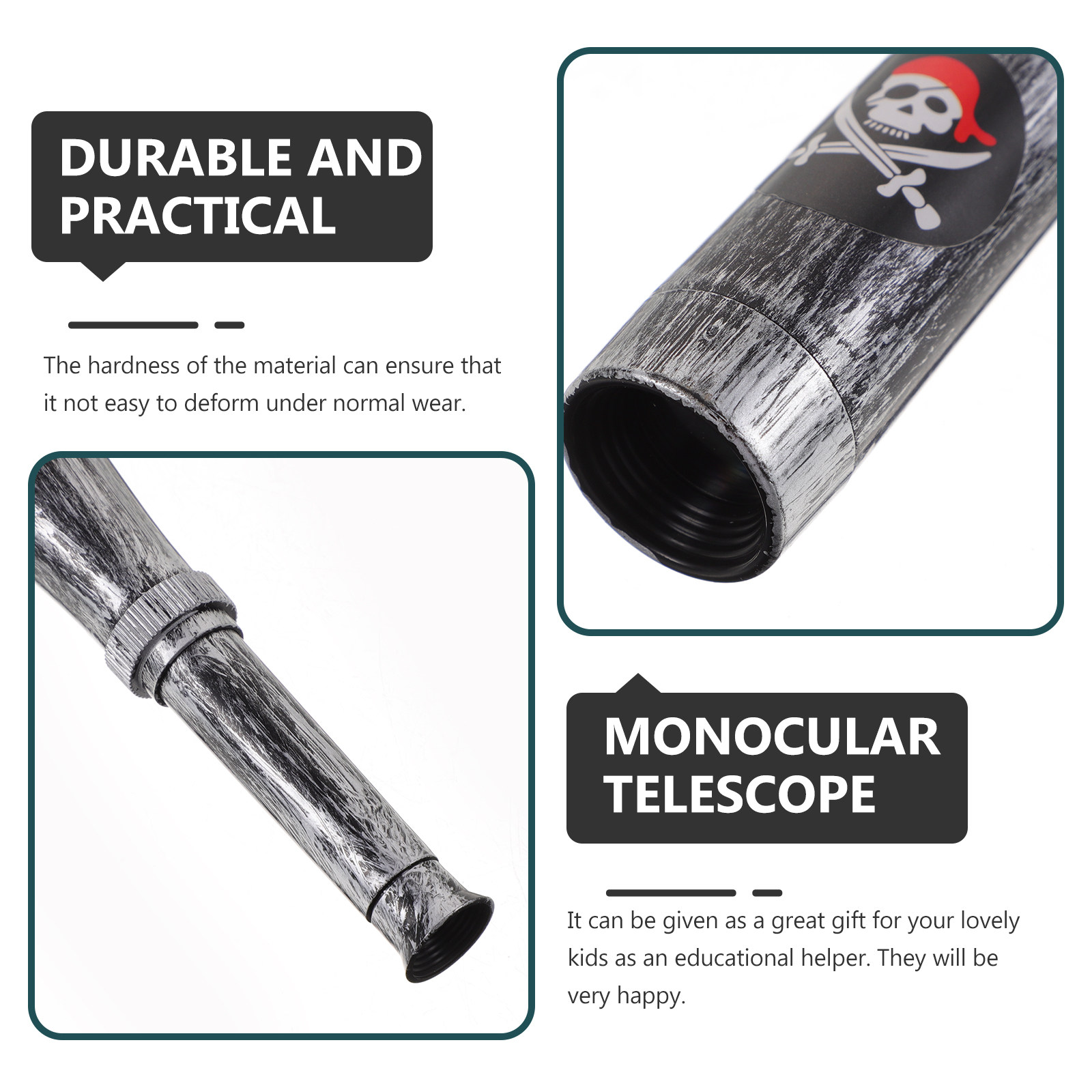 6Pcs Kids Pirate Monocular Tel - Outdoor Adventure Education ulasan dan harga