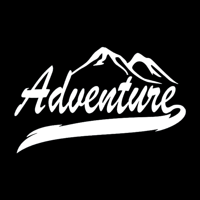 Car Sticker Funny Adventure Ca - Outdoor Adventure Words ulasan dan harga
