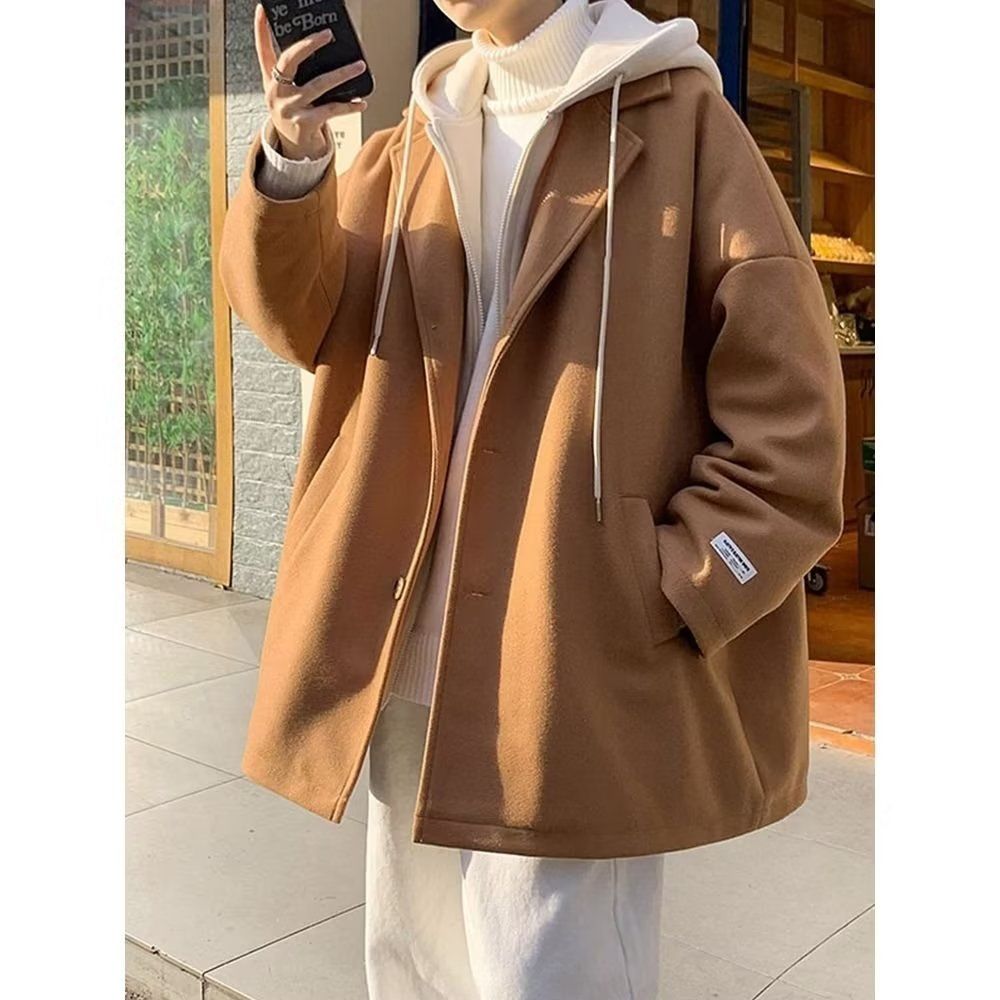 Wool Blend Coat Beige Mans Out - Outdoor Adventure Recreation ulasan dan harga