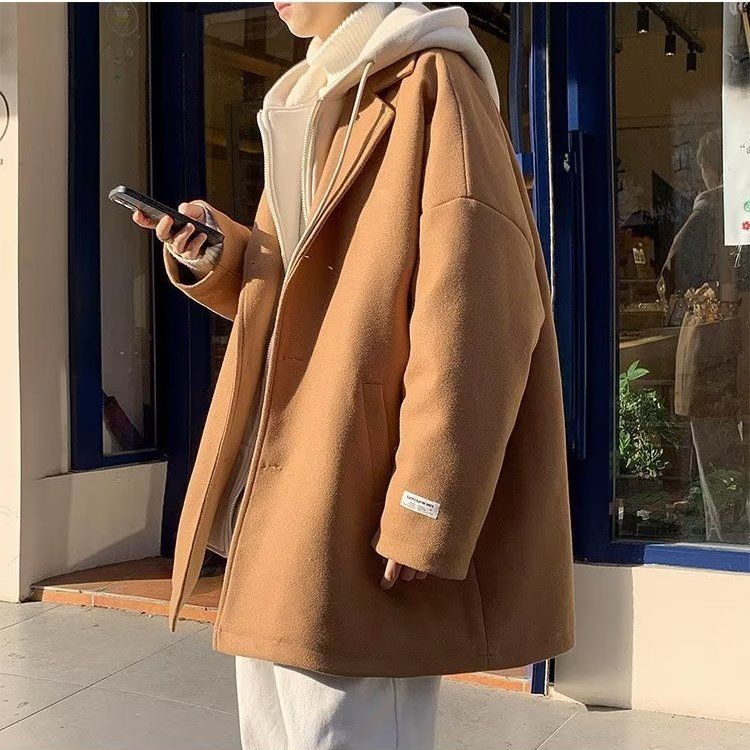 Wool Blend Coat Beige Mans Out - Outdoor Adventure Recreation ulasan dan harga