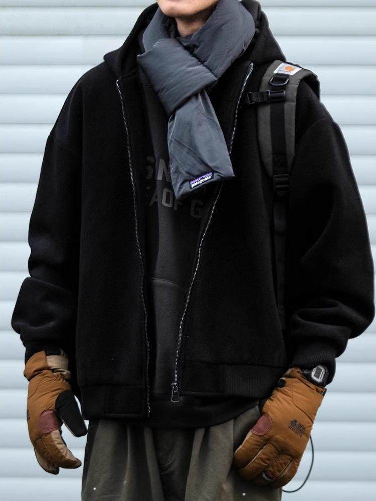 Wool Blend Jacket Man Autumn M - Outdoor Adventure Recreation ulasan dan harga
