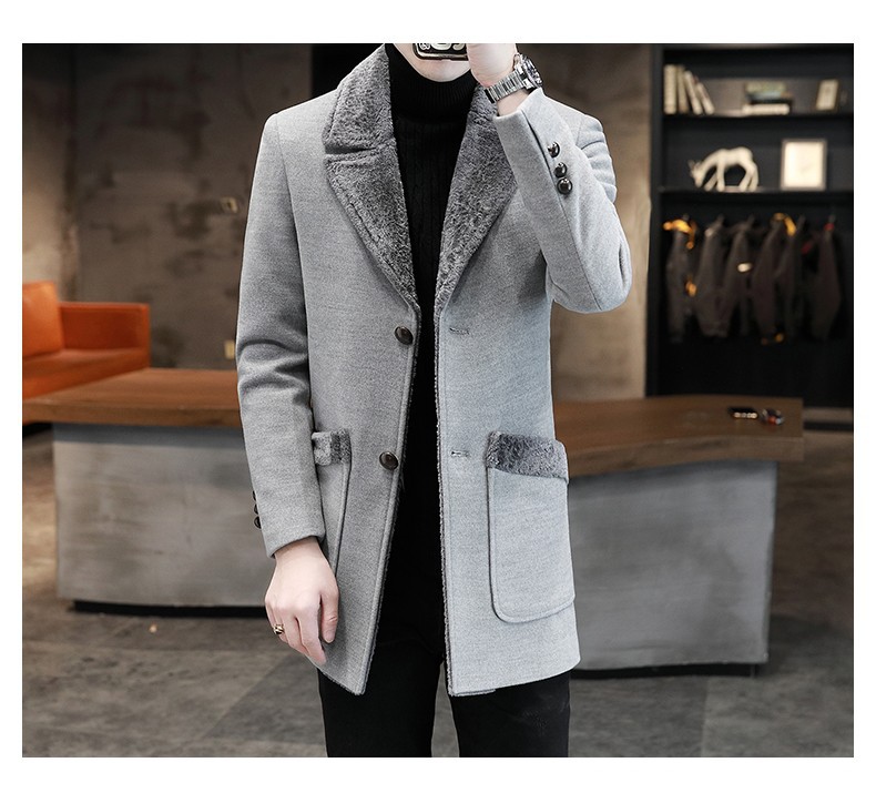 Wool Blend Coat Beige Mans Saf - Outdoor Adventure Recreation ulasan dan harga