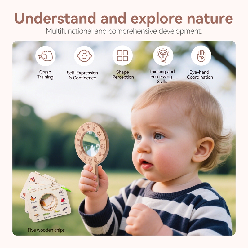 Wooden Magnifying Glass Outdoo - Outdoor Adventure Education ulasan dan harga