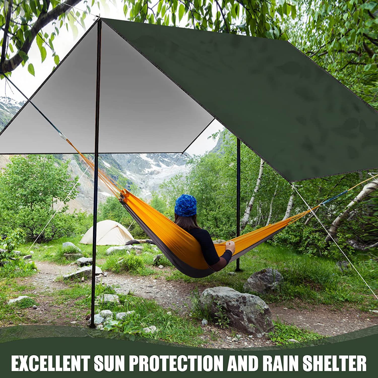 2026 Waterproof Camping Tarp,  - Hammock Rain Tarp ulasan dan harga