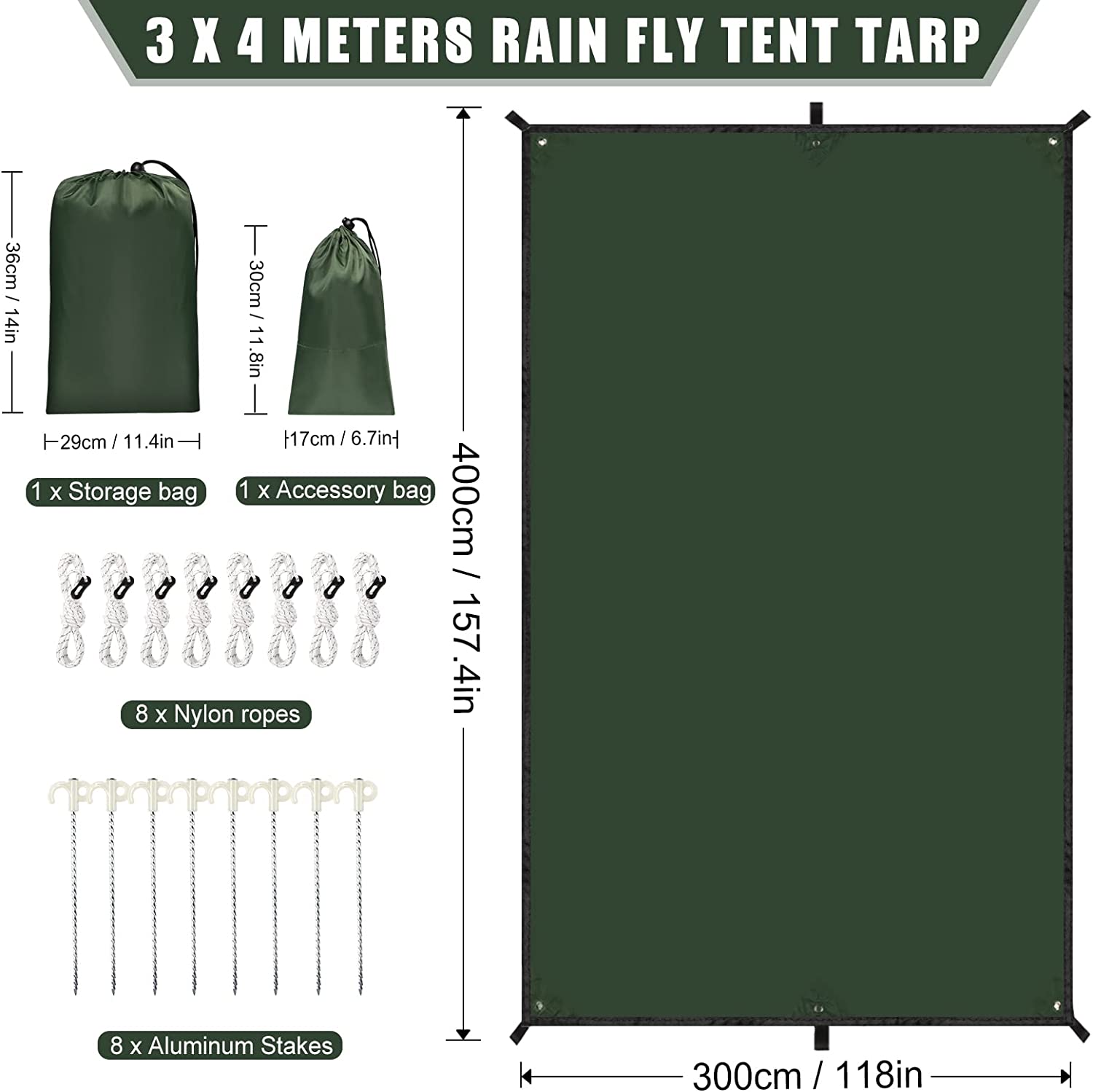 2026 Waterproof Camping Tarp,  - Hammock Rain Tarp ulasan dan harga
