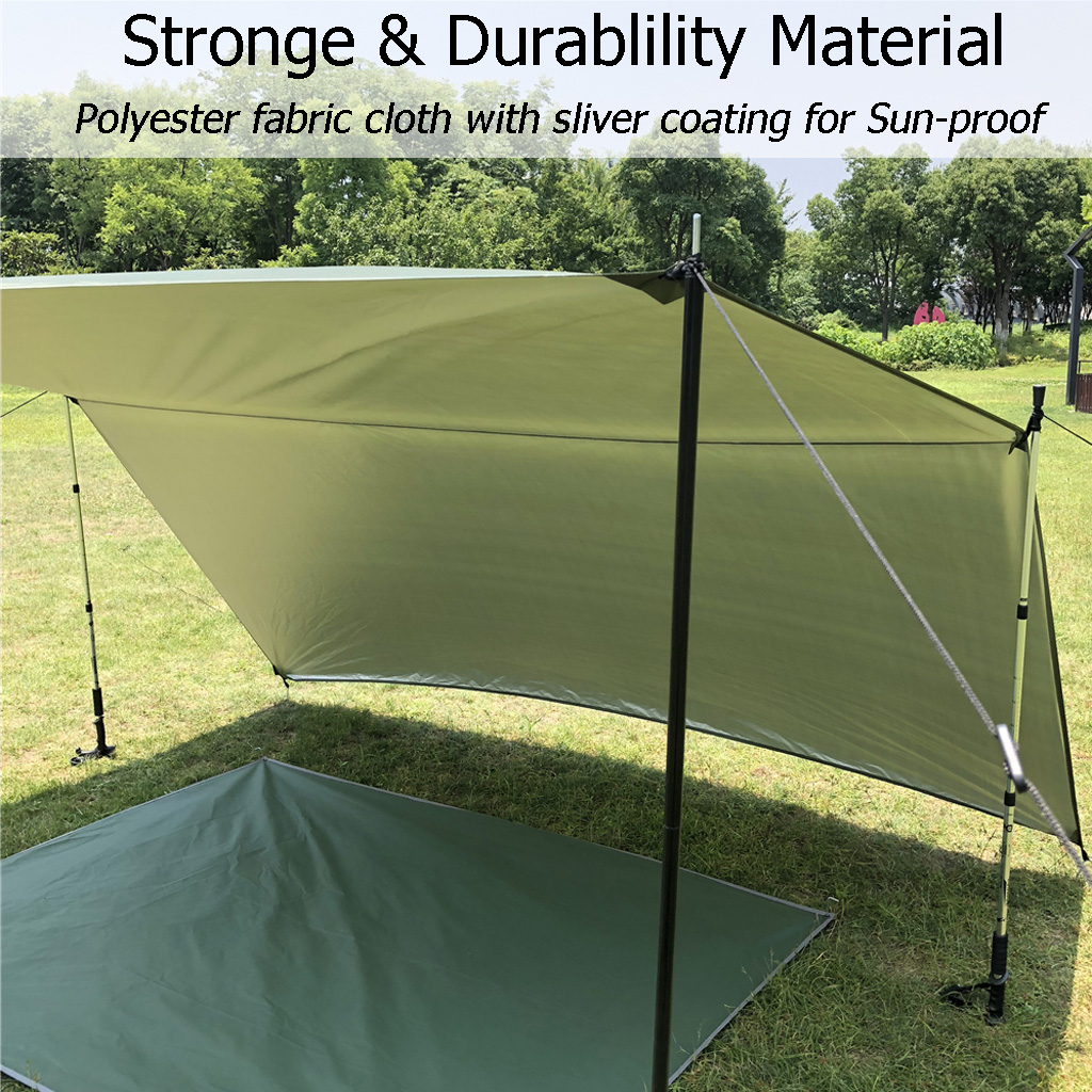 DANCHEL 3x3m Camping Tarp Wate - Hammock Rain Tarp ulasan dan harga