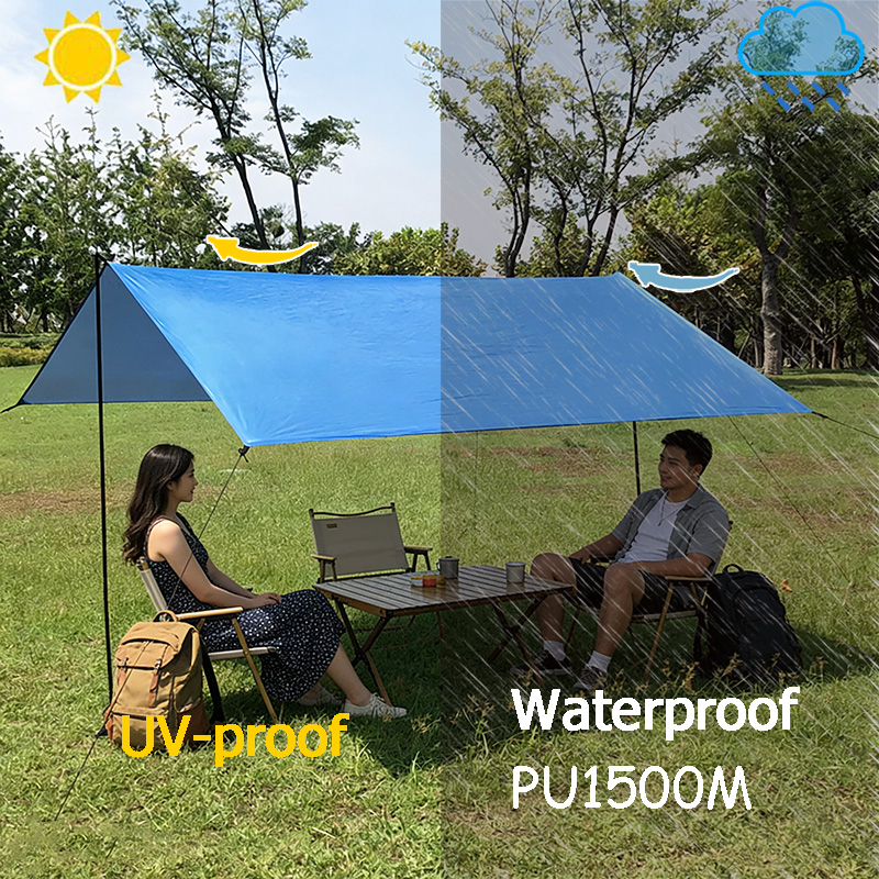 DANCHEL 3x3m Camping Tarp Wate - Hammock Rain Tarp ulasan dan harga
