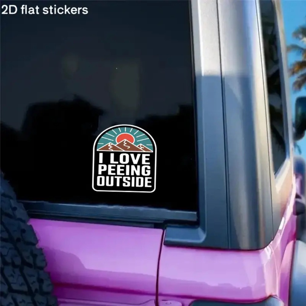 Car Stickers with Mountain and - Outdoor Adventure Words ulasan dan harga