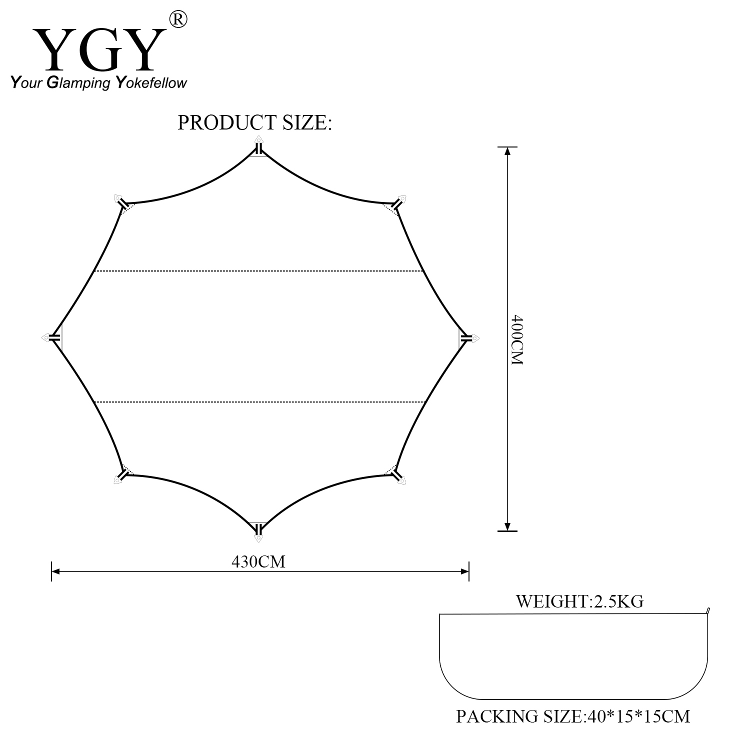 YGY Poly Cotton/TC Tarp Awning - Hammock Rain Tarp ulasan dan harga