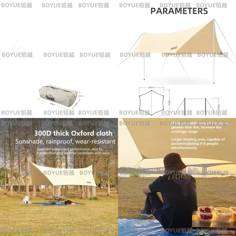 Outdoor Camping Sunshade Tarp  - Hammock Rain Tarp ulasan dan harga