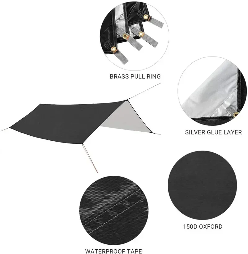 Hammock Camping with Rain Fly  - Hammock Rain Tarp ulasan dan harga