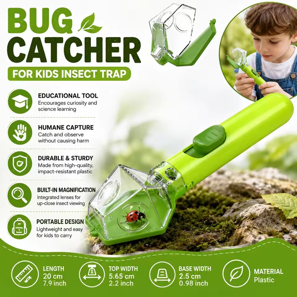 Handheld Insect Catcher With 6 - Outdoor Adventure Education ulasan dan harga