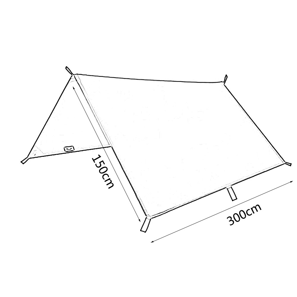 3x3m Awning Waterproof Sun She - Hammock Rain Tarp ulasan dan harga
